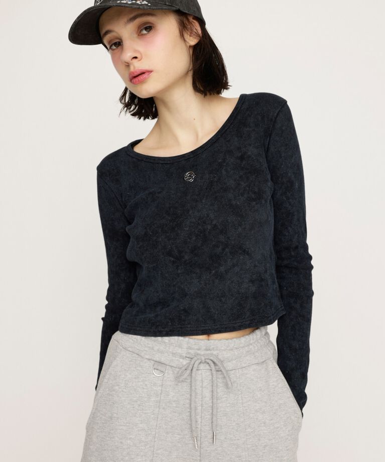 SLY「AGING COMPACT トップス」|Tシャツ・カットソー|BLK