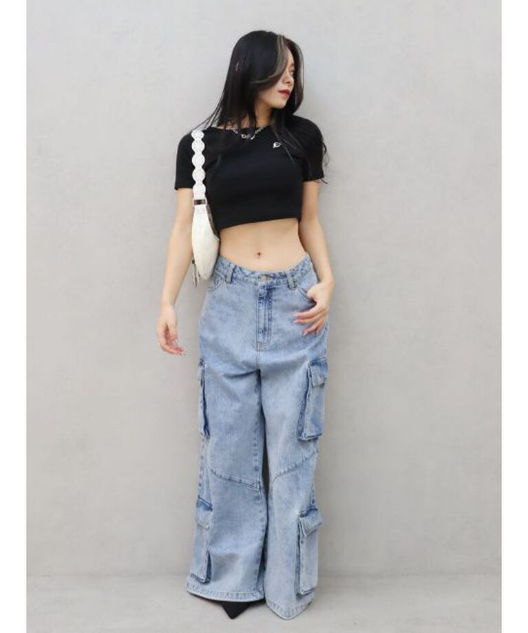 EVRIS「ワンポイントバックストラップTシャツ」|Tシャツ・カットソー|