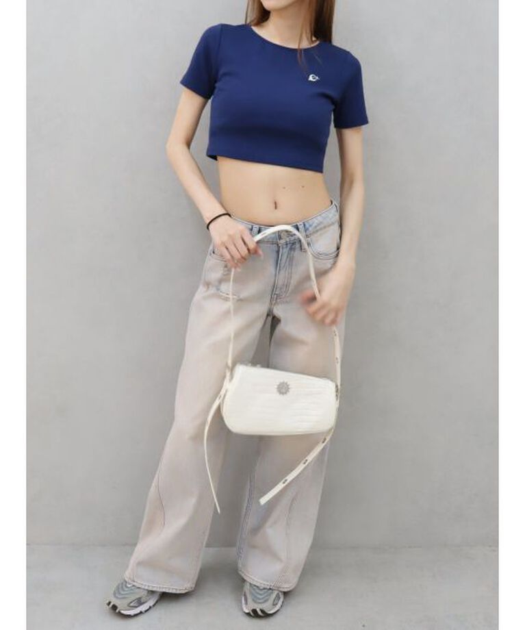 EVRIS「ワンポイントバックストラップTシャツ」|Tシャツ・カットソー|