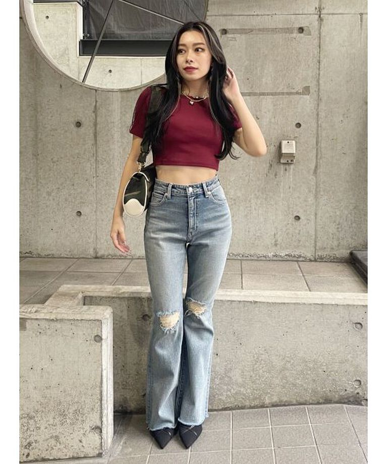 EVRIS「ワンポイントバックストラップTシャツ」|Tシャツ・カットソー|