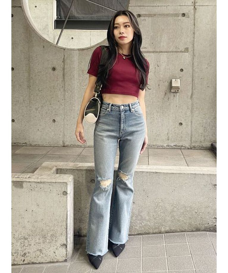 EVRIS「ワンポイントバックストラップTシャツ」|Tシャツ・カットソー|