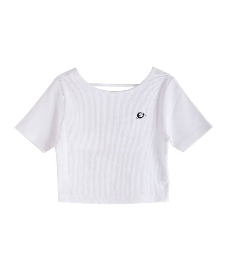 EVRIS「ワンポイントバックストラップTシャツ」|Tシャツ・カットソー|