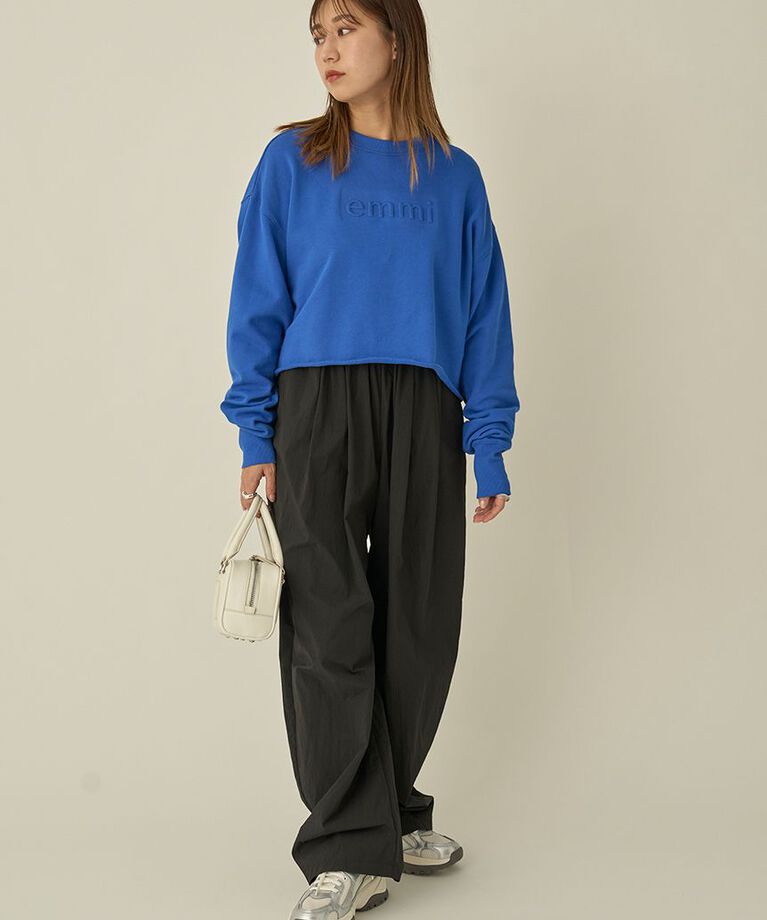emmi atelier「eco 2wayナイロンボリュームパンツ」|チノ|