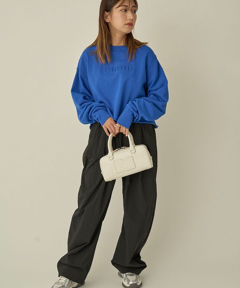 emmi atelier「eco 2wayナイロンボリュームパンツ」|チノ|