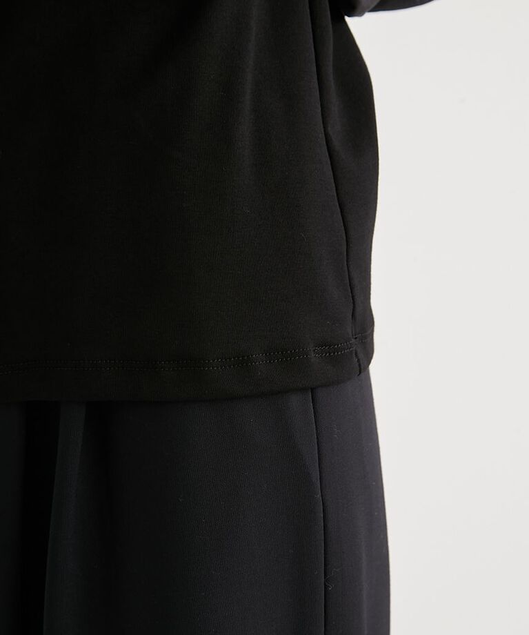 emmi atelier「フリル付きロングスリーブTシャツ」|Tシャツ・カットソー|