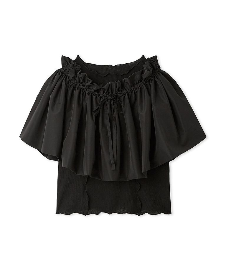 FURFUR「ペプラムパーツセットトップス」|Tシャツ・カットソー|BLK