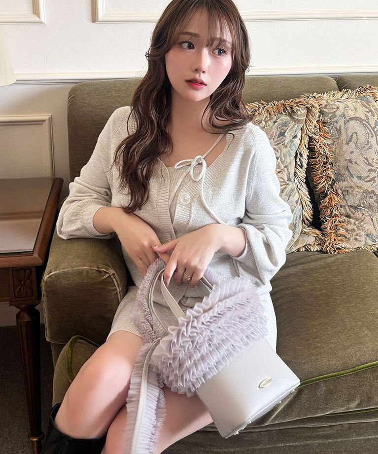 LILY BROWN「【限定カラー】チュール切り替え3wayトート」|トートバッグ|
