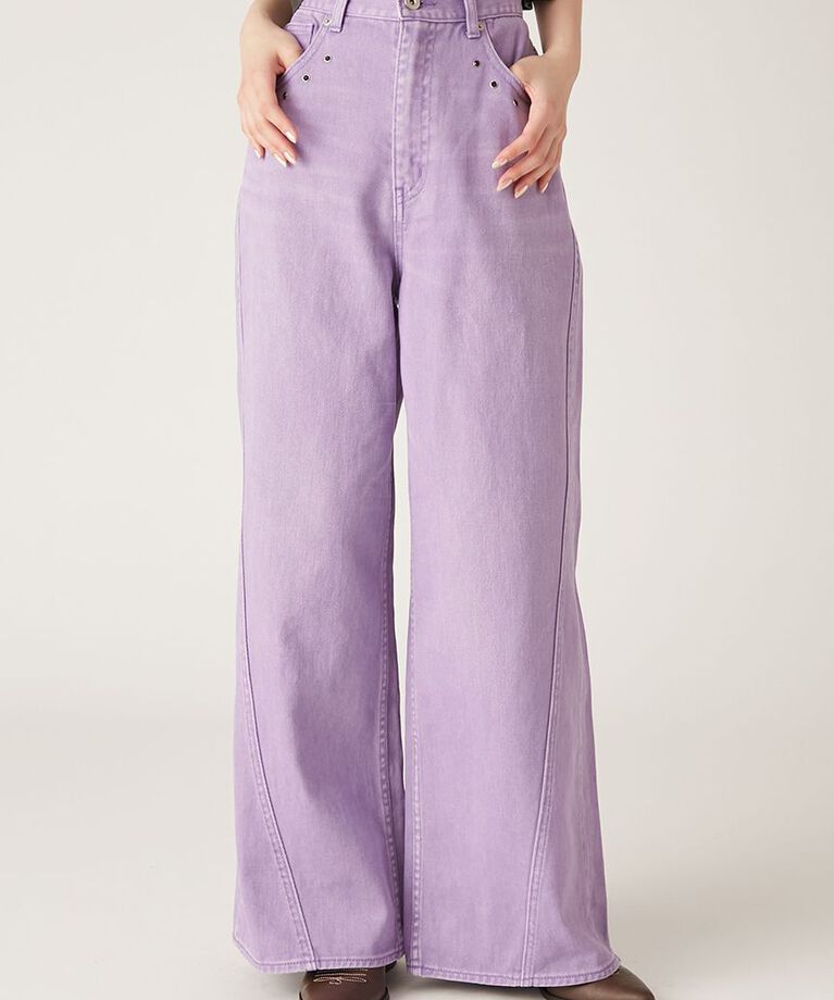 LILY BROWN「【LILY BROWN × ANNA SUI】ワイドデニムパンツ」|デニム|