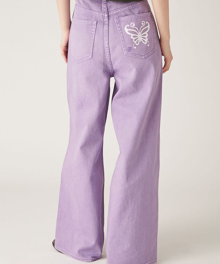 LILY BROWN「【LILY BROWN × ANNA SUI】ワイドデニムパンツ」|デニム|
