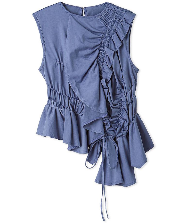 LILY BROWN「アシメフリルカットトップス」|Tシャツ・カットソー|BLU