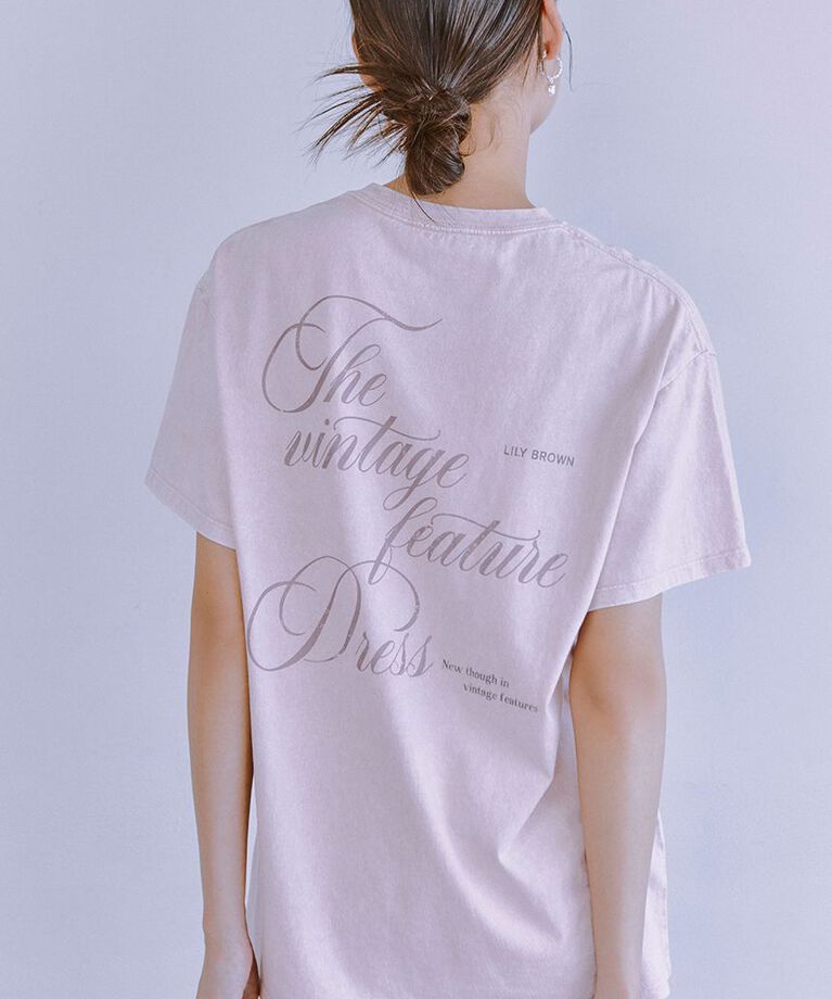 LILY BROWN「【限定カラー】バックプリントオーバーTシャツ」|Tシャツ・カットソー|