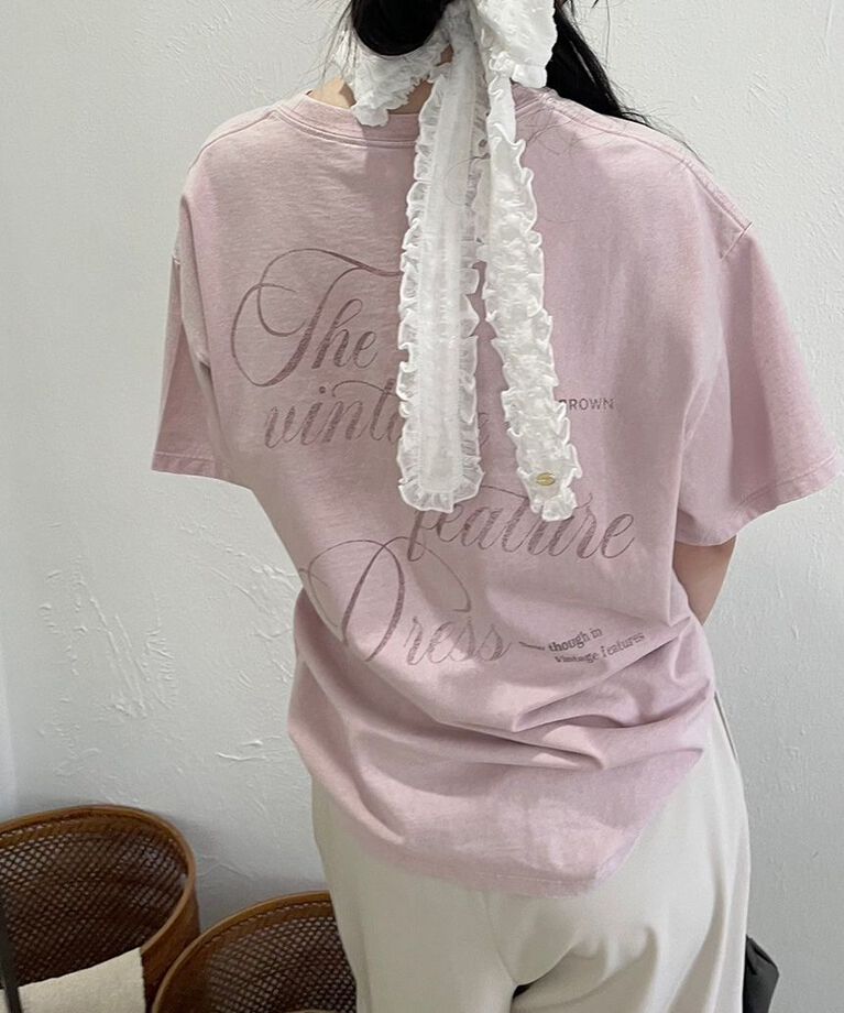 LILY BROWN「【限定カラー】バックプリントオーバーTシャツ」|Tシャツ・カットソー|