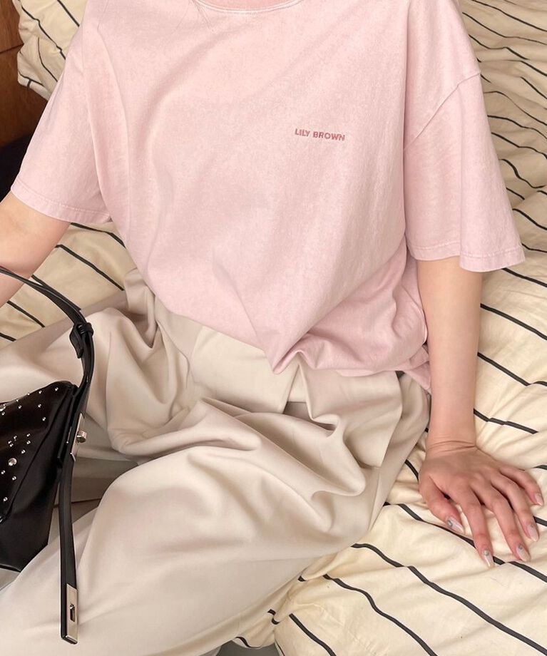 LILY BROWN「【限定カラー】バックプリントオーバーTシャツ」|Tシャツ・カットソー|