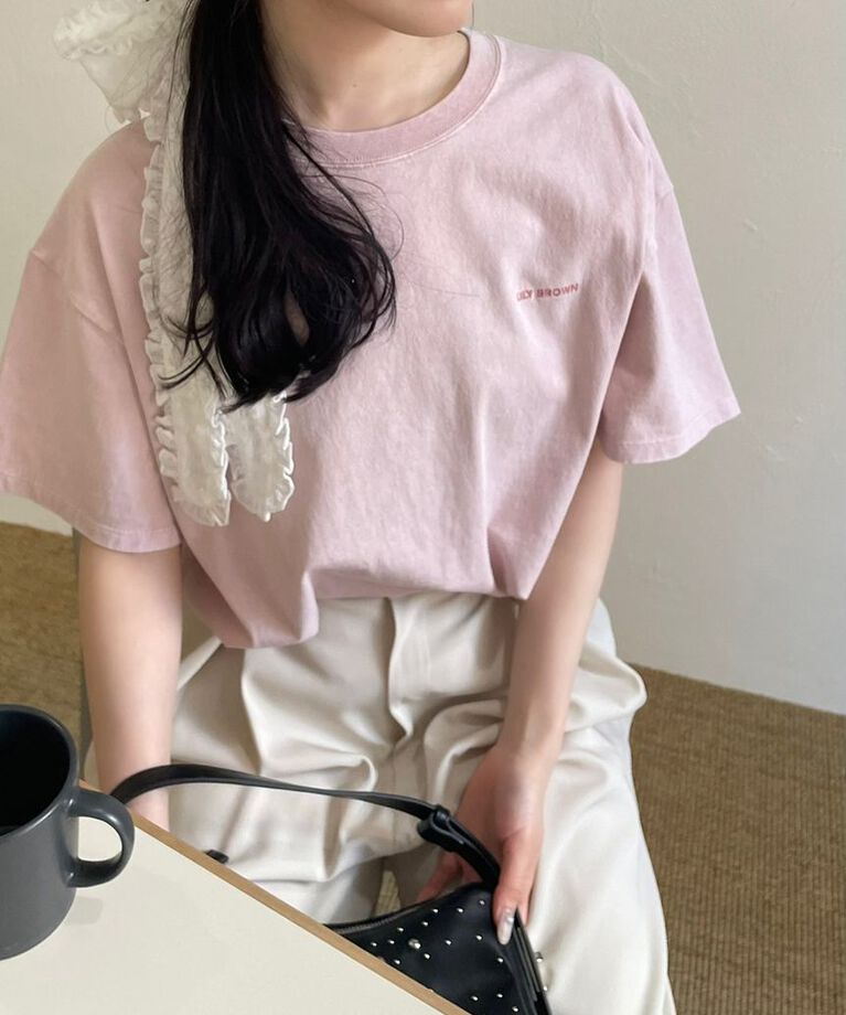 LILY BROWN「【限定カラー】バックプリントオーバーTシャツ」|Tシャツ・カットソー|