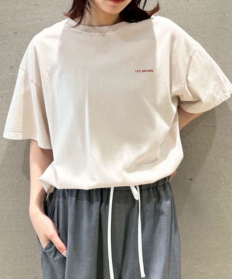 LILY BROWN「【限定カラー】バックプリントオーバーTシャツ」|Tシャツ・カットソー|