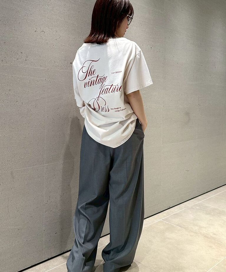 LILY BROWN「【限定カラー】バックプリントオーバーTシャツ」|Tシャツ・カットソー|
