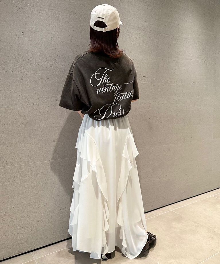 LILY BROWN「【限定カラー】バックプリントオーバーTシャツ」|Tシャツ・カットソー|
