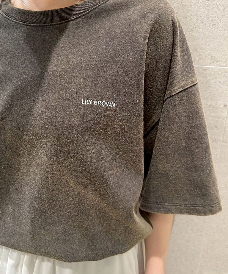 LILY BROWN「【限定カラー】バックプリントオーバーTシャツ」|Tシャツ・カットソー|
