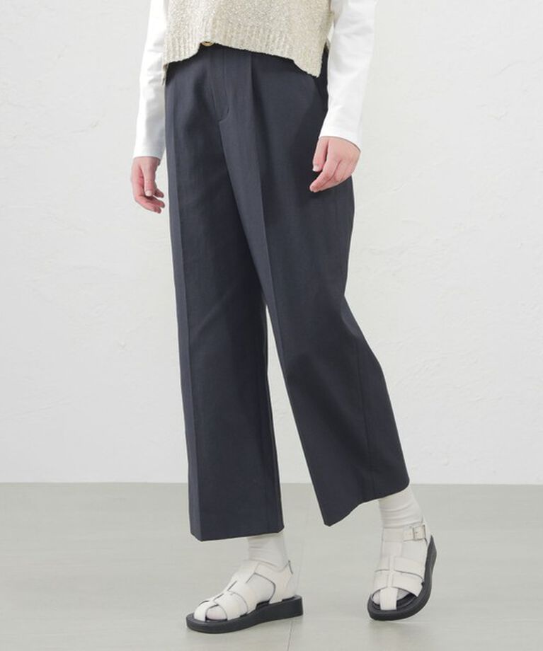 MACKINTOSH PHILOSOPHY「【2024年春夏モデル】ドライオックスフォードワイドパンツ」|その他|ネイビー