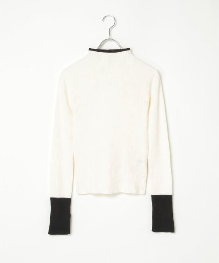 VENCE share style「配色スリット袖ハイネックニット」|タンクトップ|
