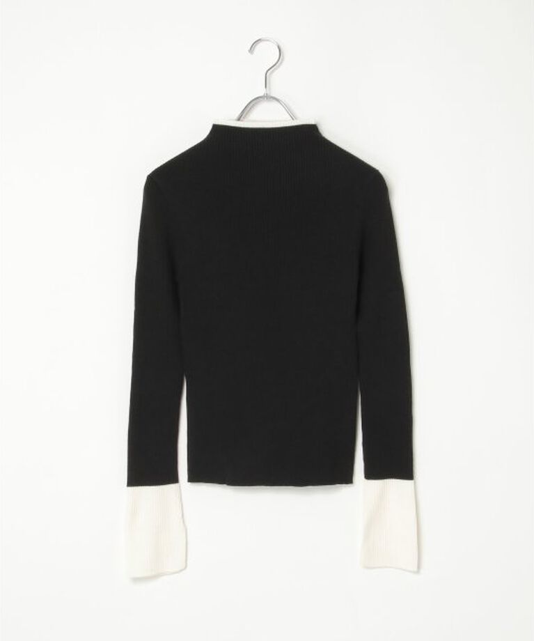 VENCE share style「配色スリット袖ハイネックニット」|タンクトップ|
