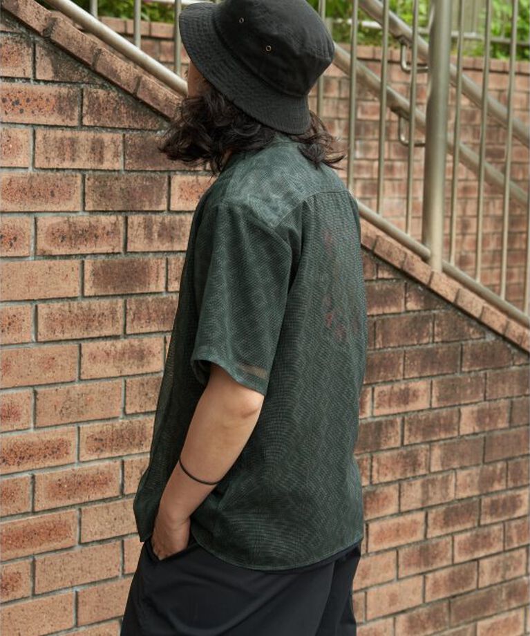 VENCE share style「メッシュ総柄半袖シャツ」|シャツ・ブラウス|