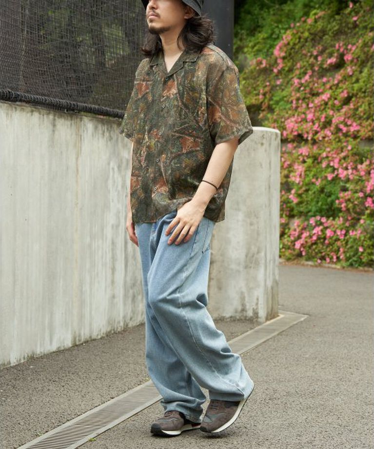 VENCE share style「メッシュ総柄半袖シャツ」|シャツ・ブラウス|