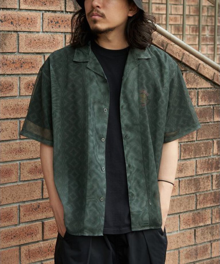 VENCE share style「メッシュ総柄半袖シャツ」|シャツ・ブラウス|ソノタ2