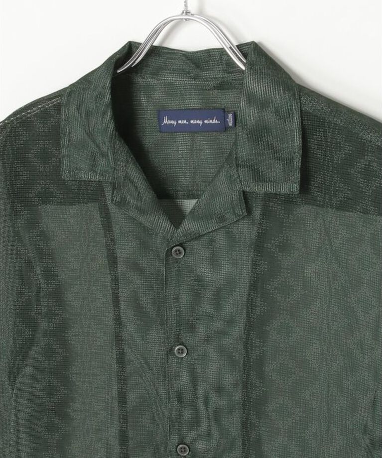 VENCE share style「メッシュ総柄半袖シャツ」|シャツ・ブラウス|