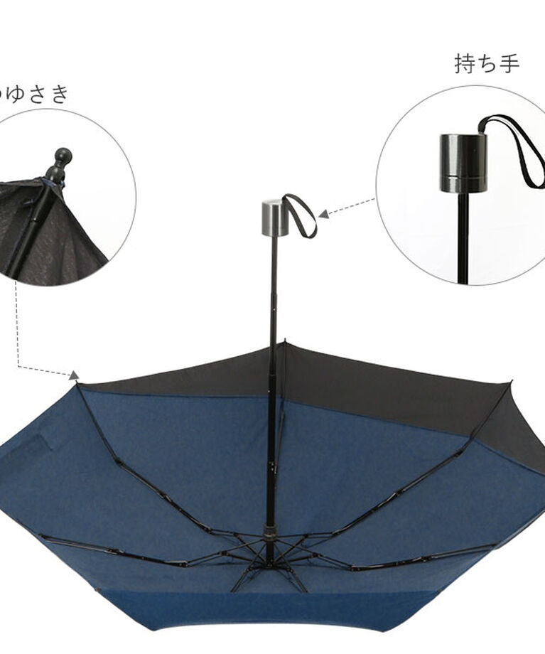 BACKYARD FAMILY「マブ mabu 折りたたみ傘 メンズ 通販 折り畳み傘 後ろが長い 晴雨兼用 雨晴兼用 58cm」|傘|