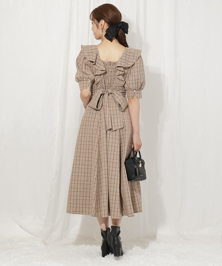 WILLSELECTION「ラッフルフリルパフ袖ワンピース」|ワンピース|