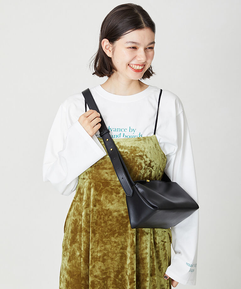 ORiental TRaffic「【BAG】ソフトフェイクレザーショルダーバッグ/BA-204」|ショルダー・メッセンジャー|