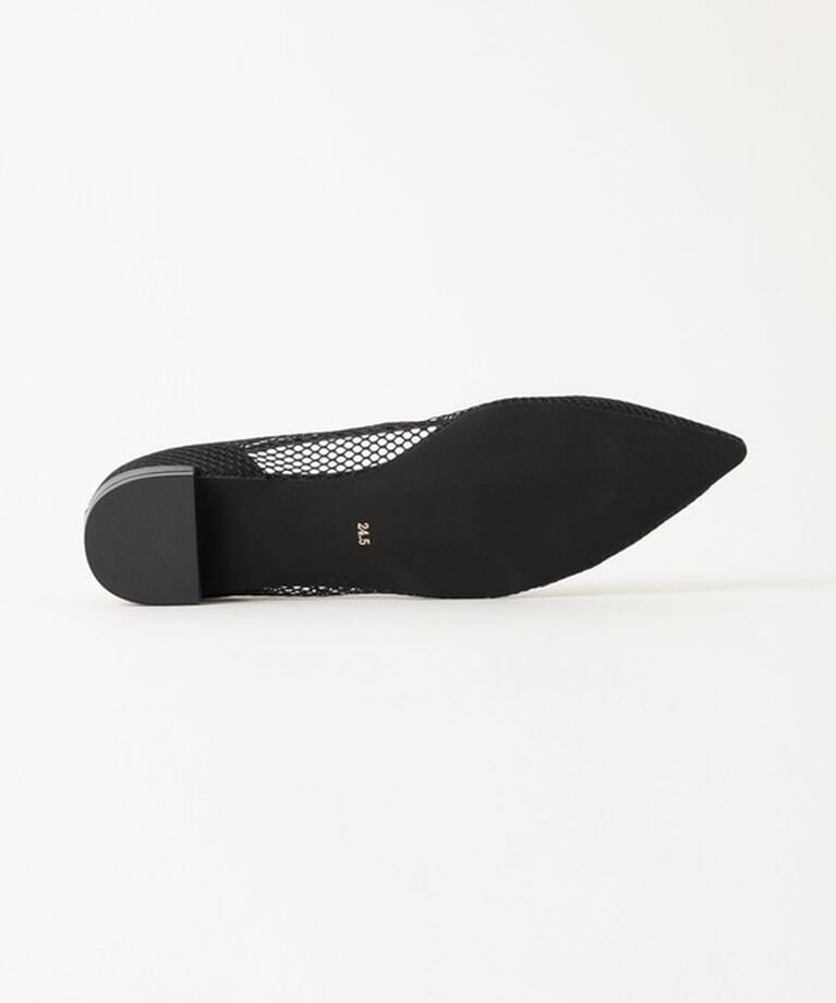 UNITED ARROWS green label relaxing「ポインテッド チュールフラットシューズ」|ローファー|