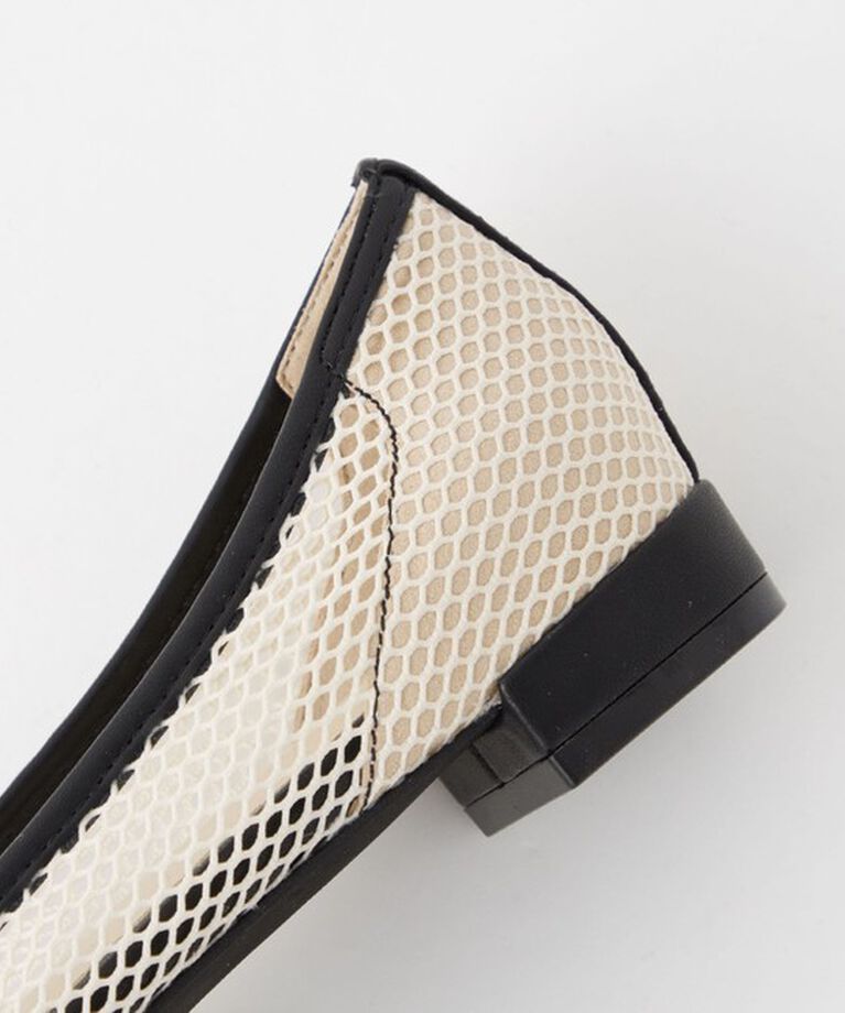 UNITED ARROWS green label relaxing「ポインテッド チュールフラットシューズ」|ローファー|