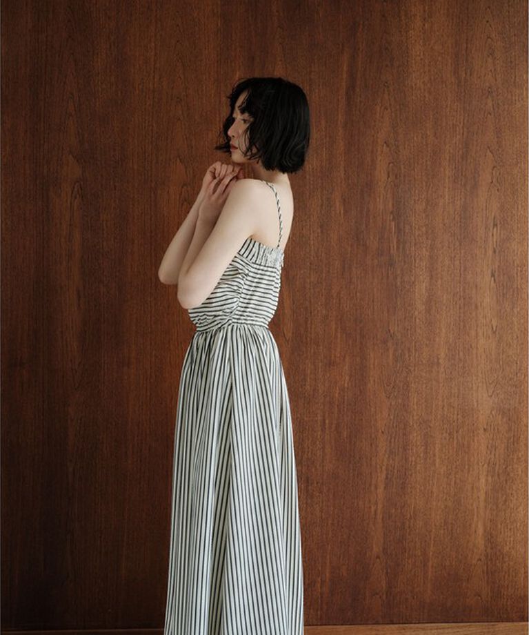 EMMEL REFINES「＜EMMEL REFINES＞EM ストライプ キャミワンピース」|ワンピース|