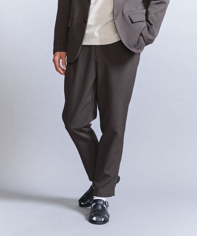 BEAUTY&YOUTH UNITED ARROWS「TORAY WLZ 1プリーツ テーパードパンツ ‐セットアップ対応‐」|チノ|DK.GRAY