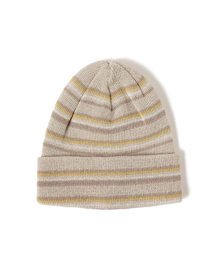 Ray BEAMS 「RACAL / Japanese Paper Multi Border Knit Cap」|その他|BEIGE