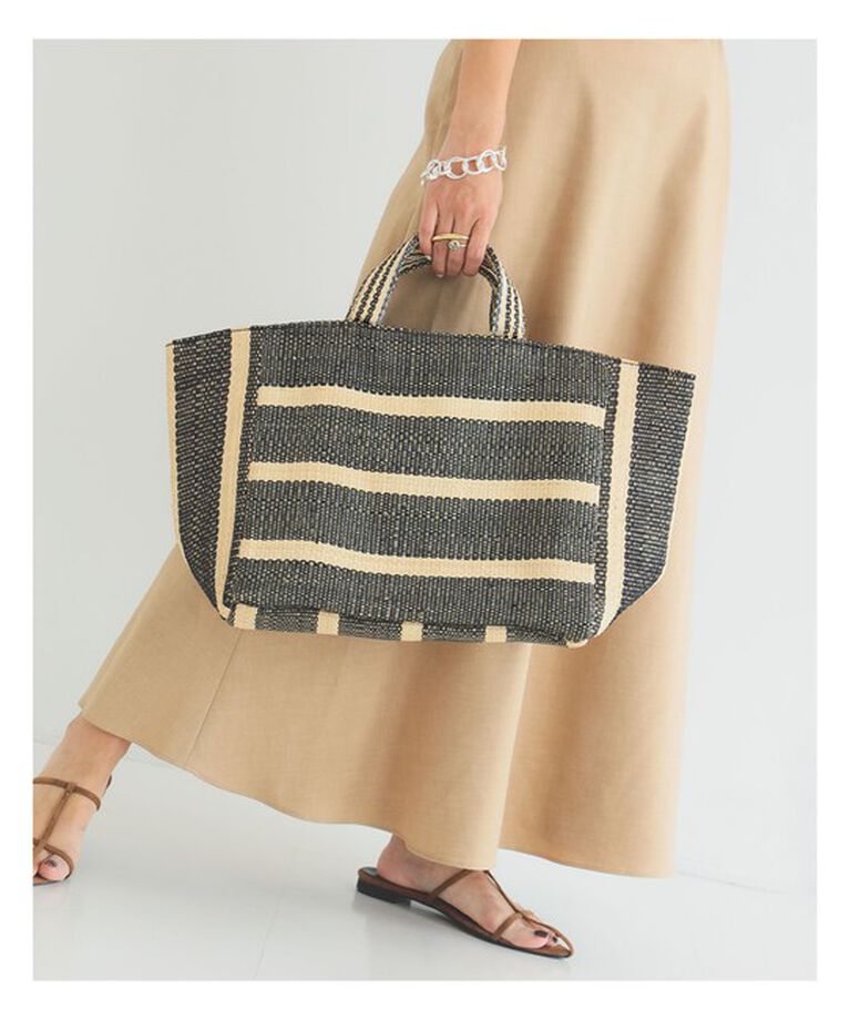Demi-Luxe BEAMS 「MAISON N.H PARIS / BATIGNOLLES ハンドバッグ」|トートバッグ|NOIR×NATURAL
