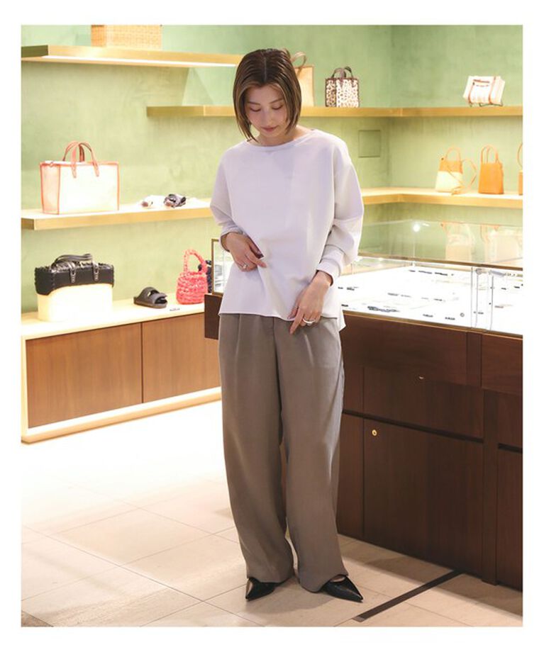 Demi-Luxe BEAMS 「ダンボール ロングスリーブ プルオーバー」|Tシャツ・カットソー|