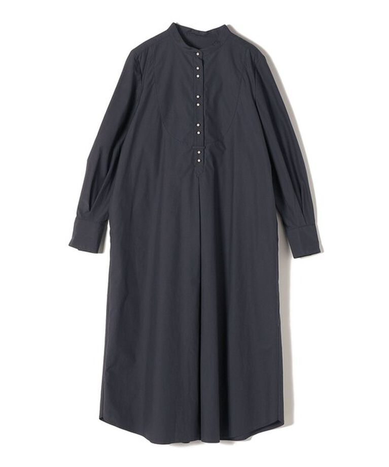 SHIPS for women「〈手洗い可能〉パールモチーフボタンワンピース ストライプ/ソリッド◇」|ワンピース|