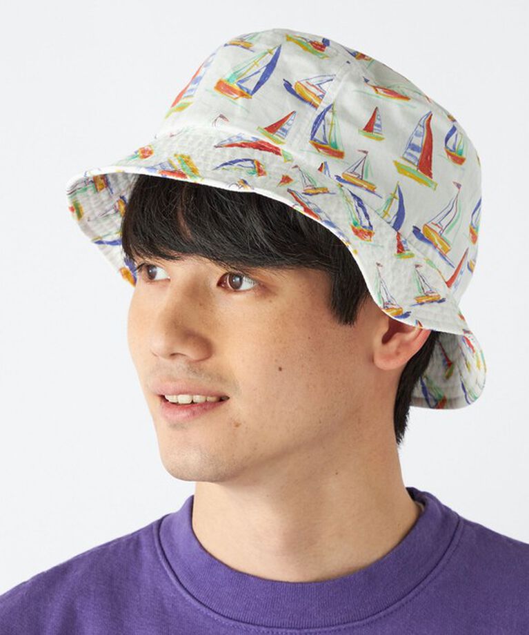 SHIPS any「【SHIPS any別注】 SANSE SANSE: ヨット プリント バケットハット◇」|ハット|
