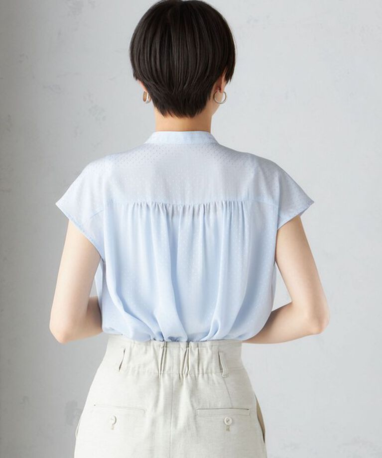 SHIPS for women「〈手洗い可能〉スカーフ タイ フレンチ スリーブ ブラウス ◇」|シャツ・ブラウス|