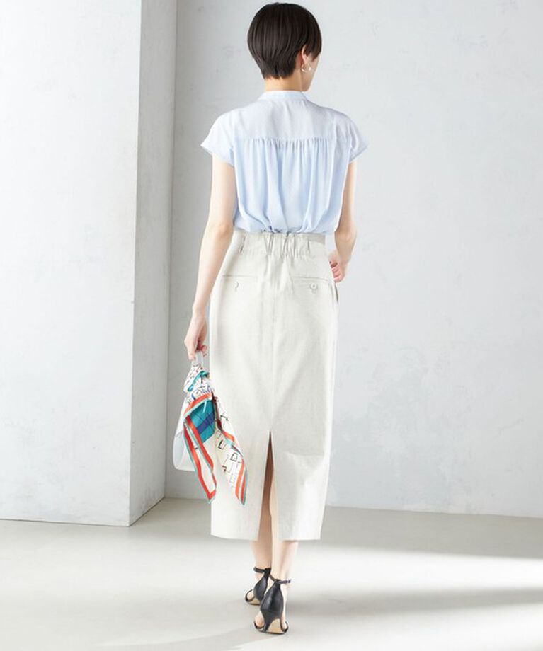 SHIPS for women「〈手洗い可能〉スカーフ タイ フレンチ スリーブ ブラウス ◇」|シャツ・ブラウス|