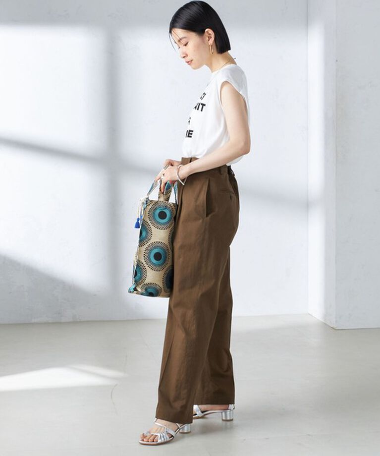 SHIPS for women「ローズペトール フレンチスリーブ プリント TEE」|Tシャツ・カットソー|