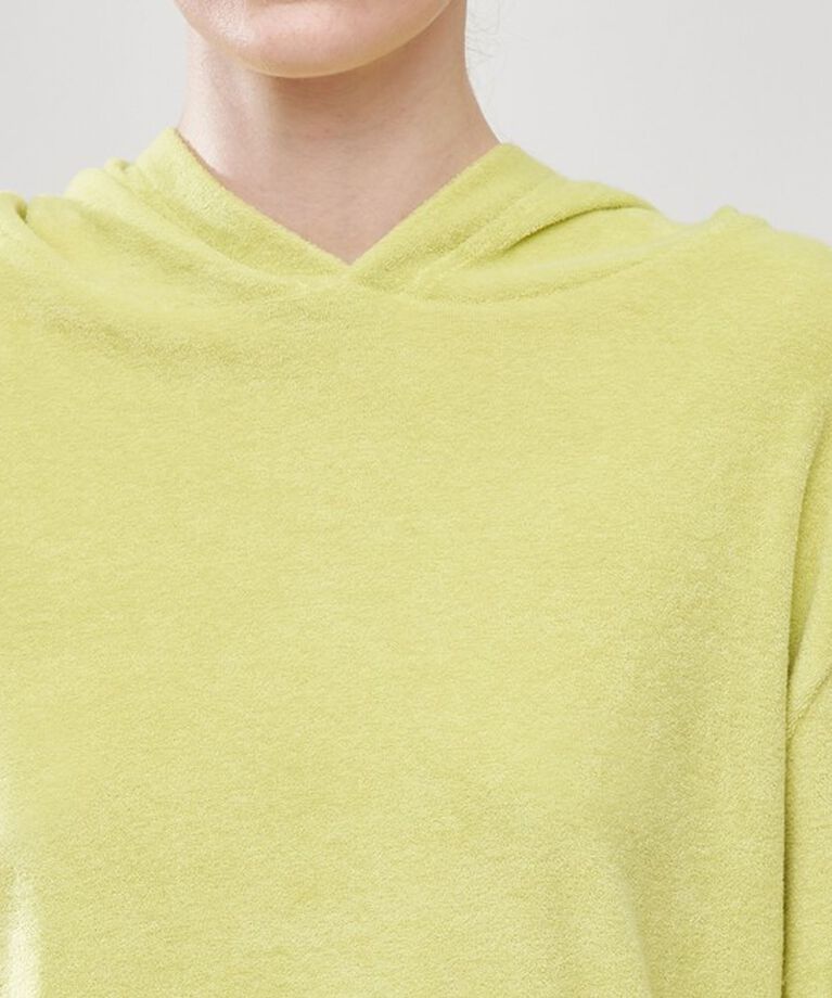 GALERIE VIE「コットンカシミヤパイル フーデッドプルオーバー」|Tシャツ・カットソー|
