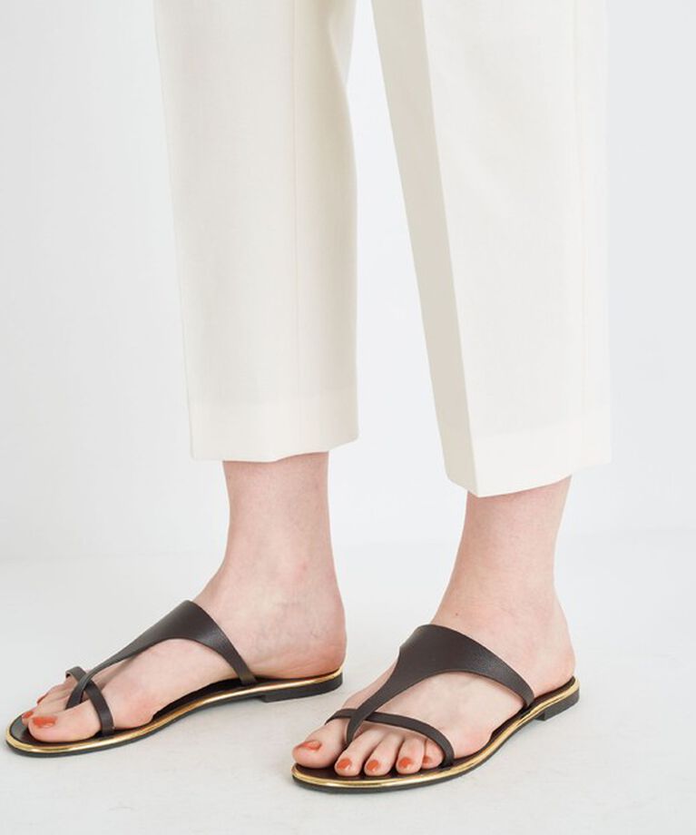 Ballsey「マットダブルクロス テーパードパンツ」|スラックス|