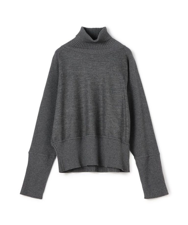 MACPHEE「ウールインターロック タートルネックプルオーバー」|Tシャツ・カットソー|17 チャコールグレー