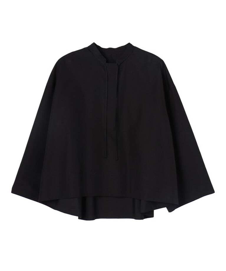 DES PRES「コットンタイプライター バックタックブラウス」|シャツ・ブラウス|19 ブラック