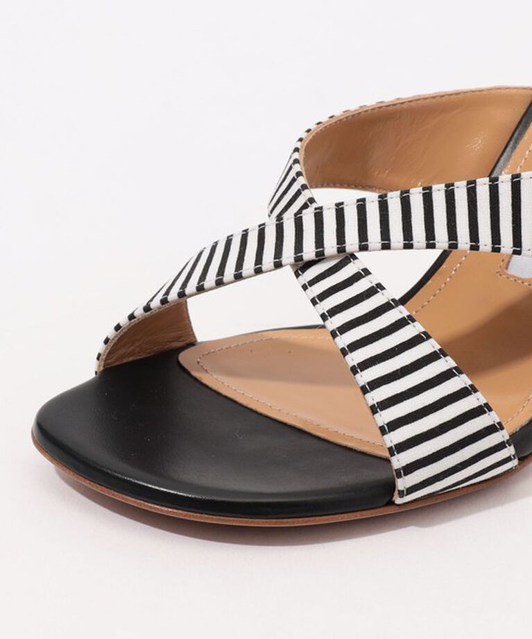 TOMORROWLAND GOODS「PELLICO STRIPE ヒールサンダル」|サンダル|