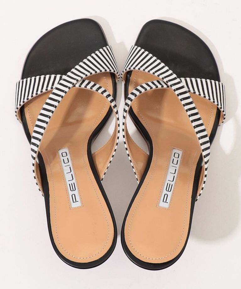 TOMORROWLAND GOODS「PELLICO STRIPE ヒールサンダル」|サンダル|